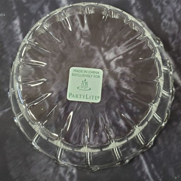 💜HOST PICK NIB PartyLite Clear Faceted Large Tealight Holder Set of 4
